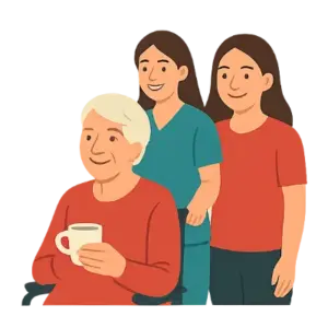 Illustration 4 - Schritte zur Pflege - CaroCare24